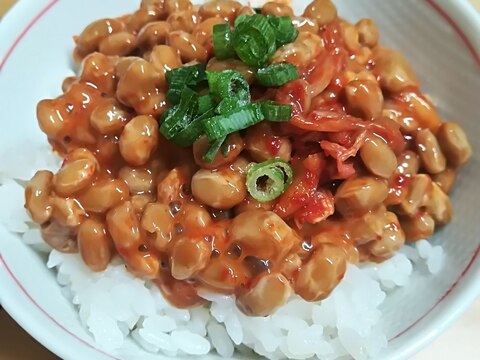 腸活レシピ☆納豆キムチご飯